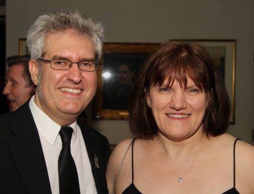Paul Kane and Marie O'Regan at the Gemmell Awards 2014