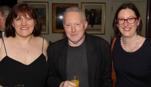 Marie O'Regan, Stephen Jones and Lou Morgan - Gemmell Awards 2014. Photo courtesy of Peter Coleborn