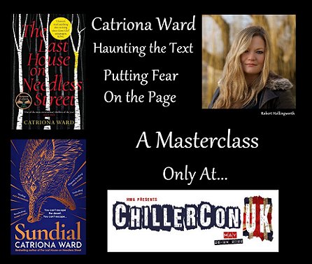 Banner image - Catriona Ward at ChillerCon UK