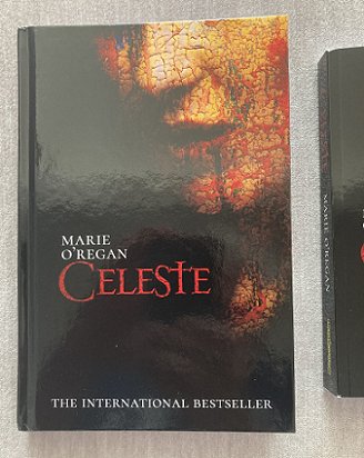Hardback edition of Celeste by Marie O'Regan