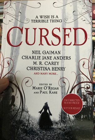 ARC of Cursed, edited by Marie O'Regan and Paul Kane