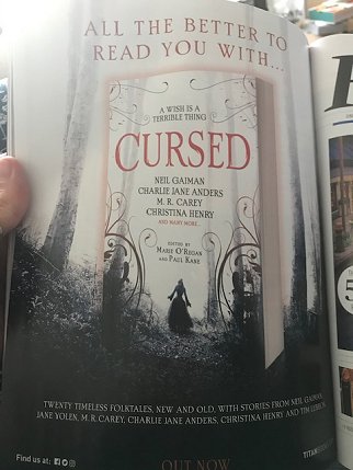 Advertisement in SFX for Cursed, edited by Marie O'Regan and Paul Kane