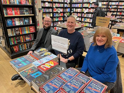 L to R: Tom Mead, Russ Thomas, Marie O'Regan