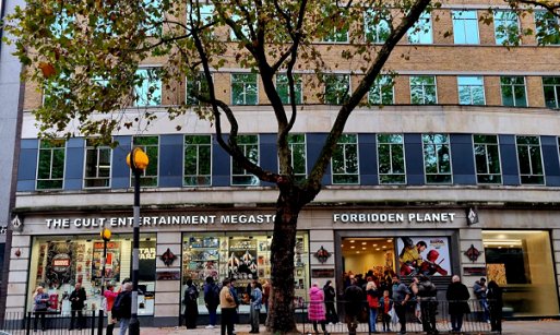 exterior photograph of Forbidden Planet London Megastore