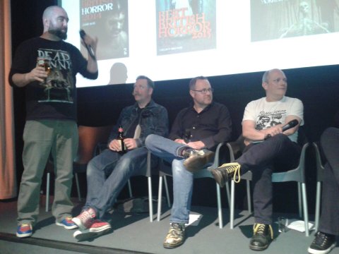 L to R: Johnny Mains, Rufus Hound, Mark Morris, Andrew Hook