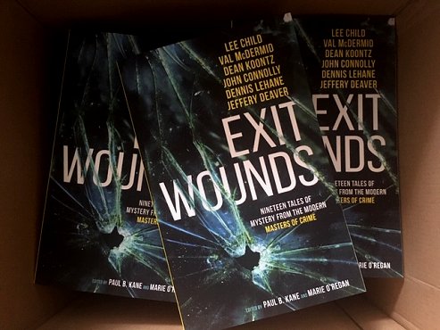 Contributors copies of Exit Wounds, edited by Paul B. Kane and Marie O'Regan