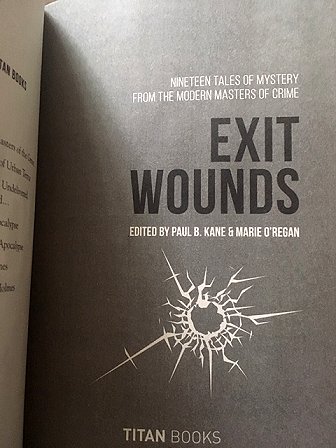 Interior artwork, Exit Wounds, edited by Paul B. Kane and Marie O'Regan
