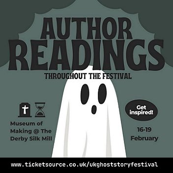 Poster for Author readings at the UK Ghost Story Festival