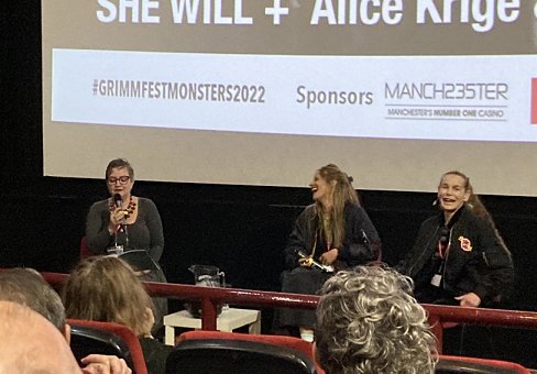 L to R: Linnie Blake, Charlotte Colbert and Alice Krige