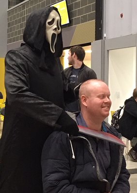 Ghostface cosplay at Liverpool HorrorCon