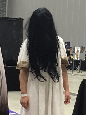 Sadako cosplay, Liverpool HorrorCon
