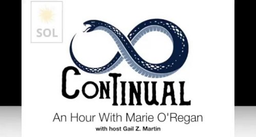 Banner image: Continual - An Hour with Marie O'Regan, host Gail Z Martin