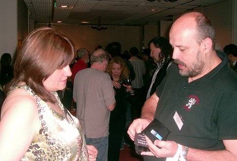 Marie O'Regan, Patrick Marcel at FantasyCon 2011 launch party