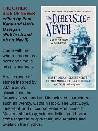 Screenshot of Paul Finch's blog entry for The Other Side of Never, edited by Marie O'Regan and Paul Kane