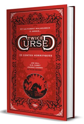 photograph of the French edition of Twice Cursed, edited by Marie O'Regan and Paul Kane